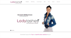 Desktop Screenshot of ladylashes-bamberg.de