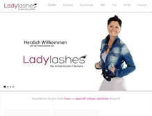 Tablet Screenshot of ladylashes-bamberg.de